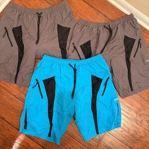 3 pair of Santic Men's Bike Shorts Loose-Fit Softshell Size 2XL